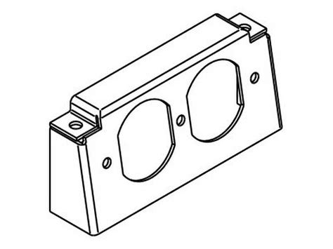 floor boxe receptacle mounting bracket|RFB4 Series Internal Duplex Bracket .